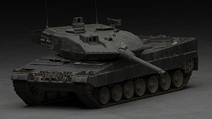 3D Tank Leopard 2A6 model