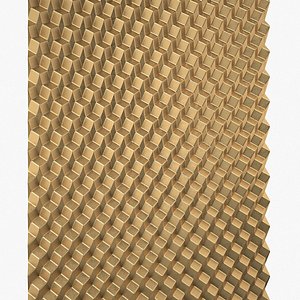 Decorative Isometric Illusion Cube Effect Wall Panel 3D