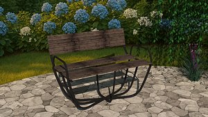 Curved Garden Bench