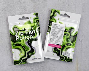 3D model Zip Small Pouch Packaging