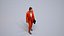 00284Misha003 - Adult Caucasian woman waiting in office wearing autumn or spring business attire wit