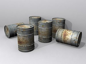 radioactive barrel 3d model
