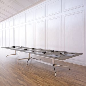 3d meeting table model