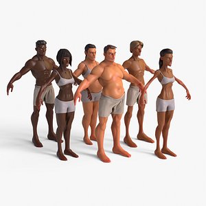 3D Stylized Human Collection model
