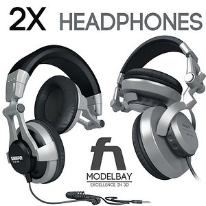 sony headphones 3d model