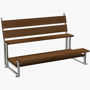 3D Grandstand 2 Ranks model