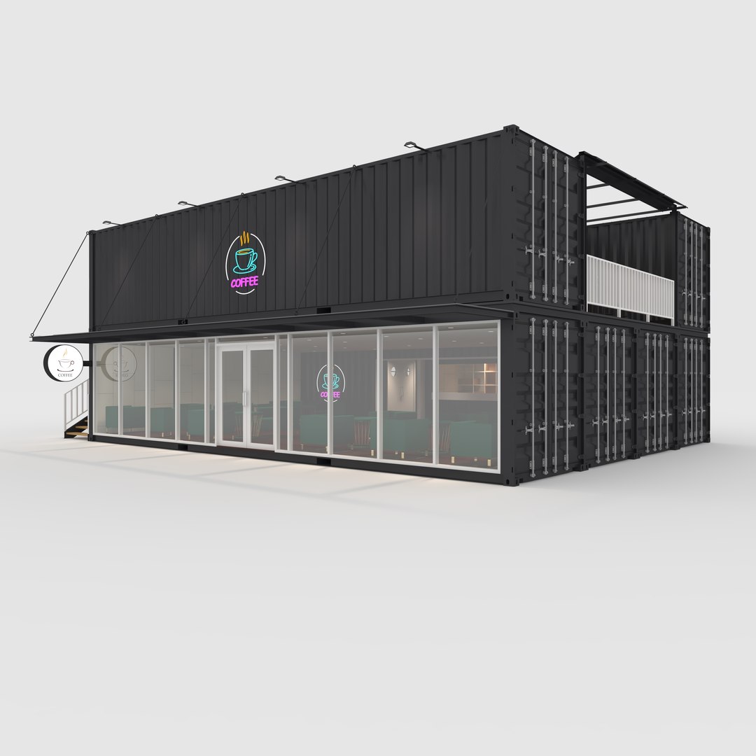 Container Cafe 13 3D Model - TurboSquid 2219120