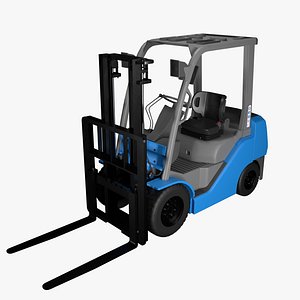 Forklift Blue New-Dirty