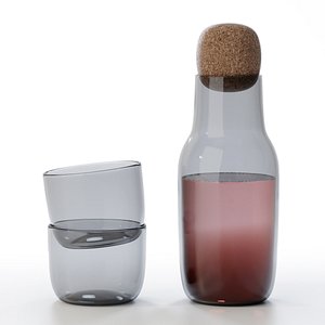 corky carafe glass 3D model