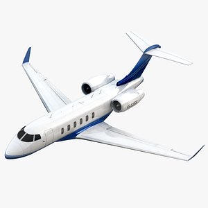 Bombardier Challenger 300 Blue