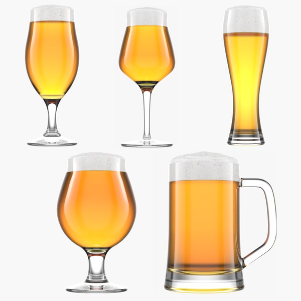 3D Beer Glass Collection