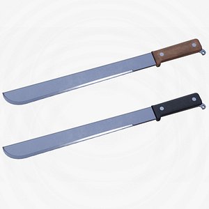 Machete 02 Low-poly PBR 3D