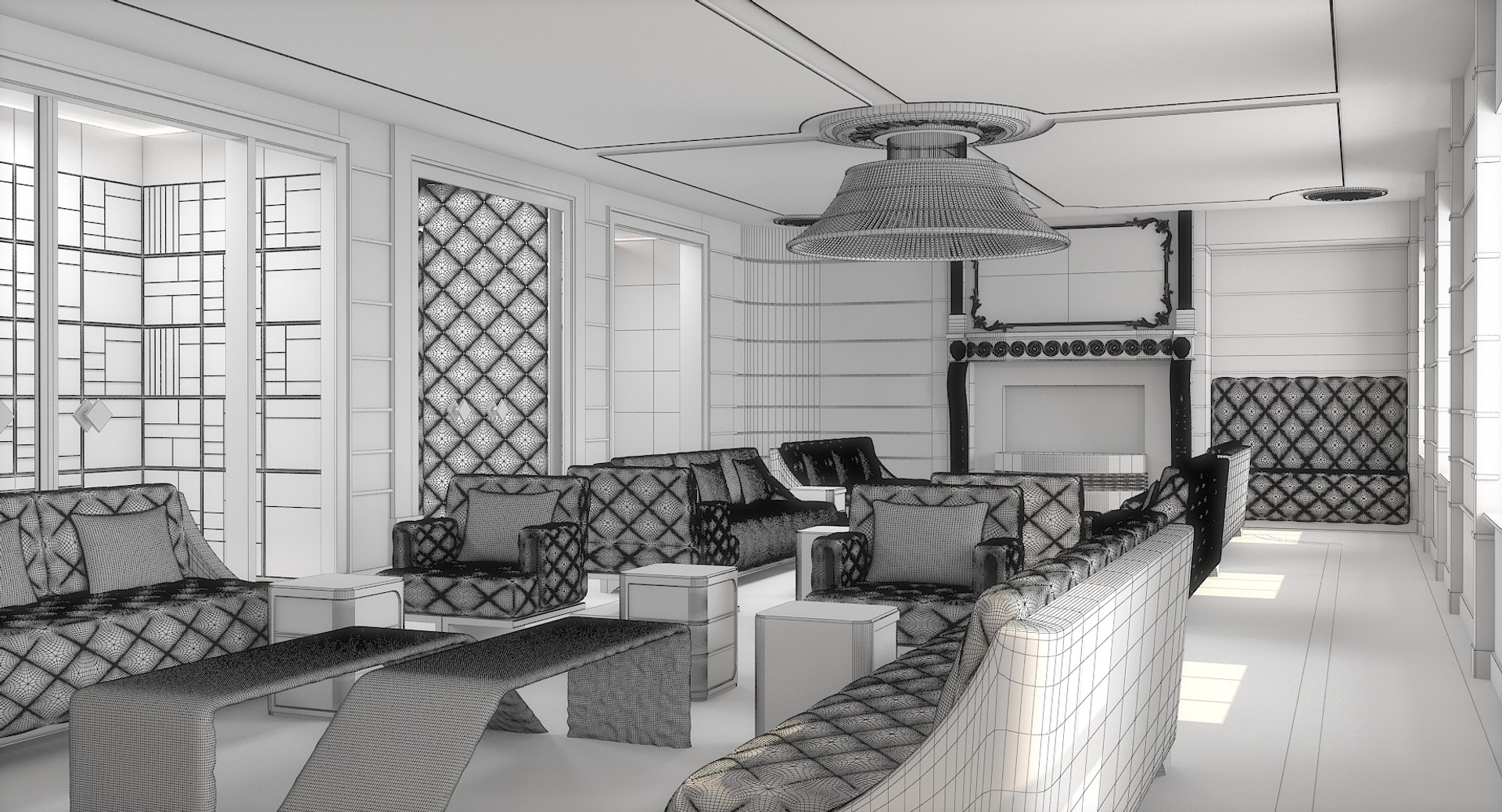 Classical Interior Model - TurboSquid 1204138