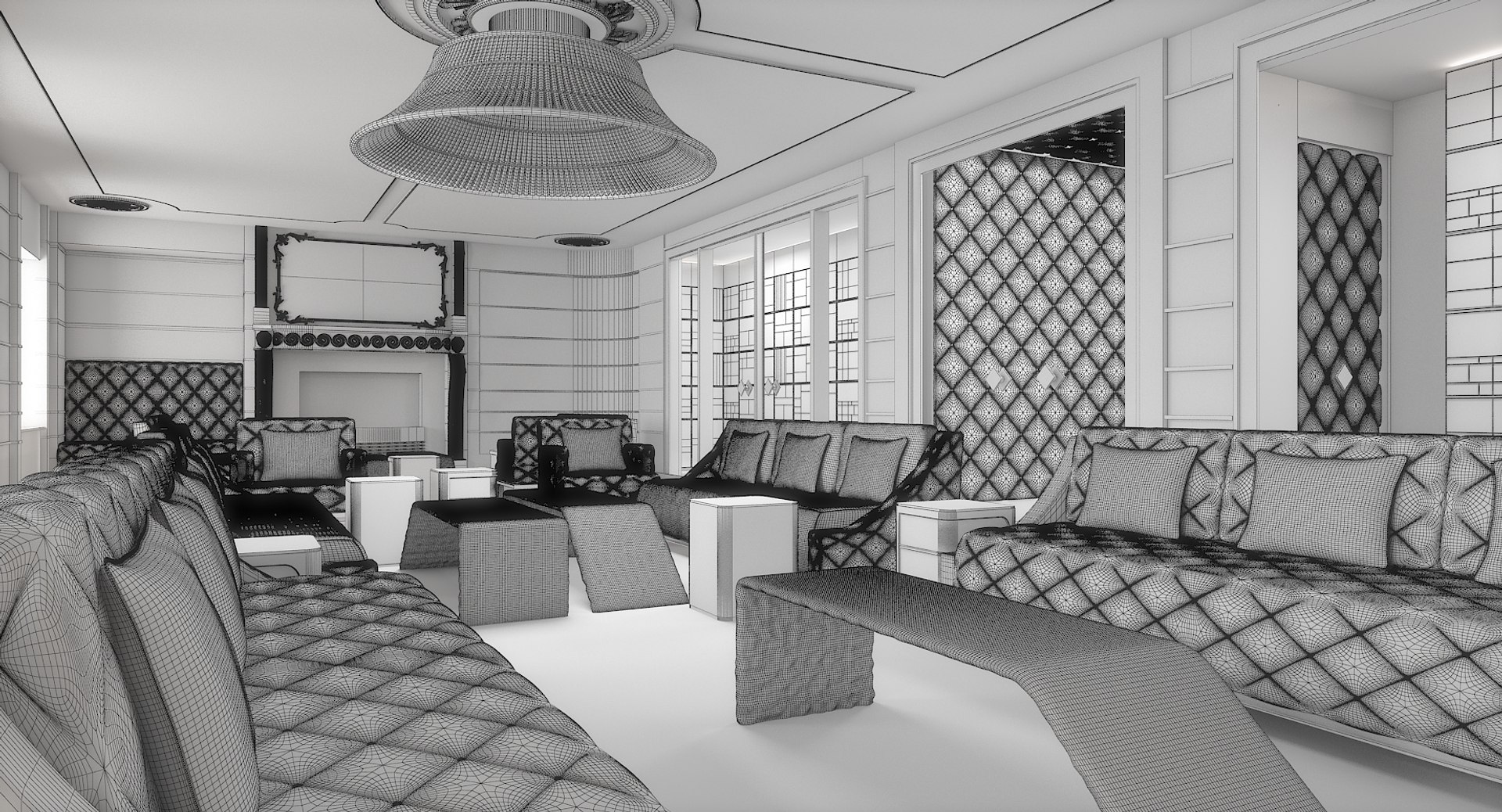Classical Interior Model - TurboSquid 1204138