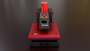 E20 S Sublimation T Shirt Heat Press Machine - Flat Bed Iron Low-poly 3D model 3D model