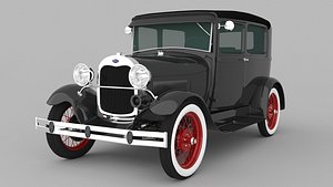 3D model 1929 Ford Model A Tudor Sedan