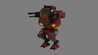 SF Light Weight Mech - Low Poly - Game Ready - PBR