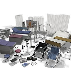 medical equipment vol 1 3d model