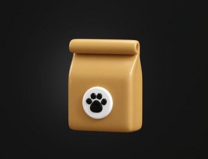 Pet food Package 3D model
