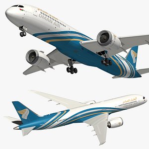 boeing 787 oman 3D model
