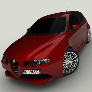 alfa romeo 147 gta 3d model