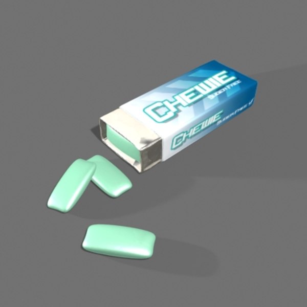 chewing gum 3d model