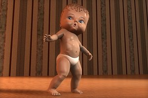 3d baby doll model