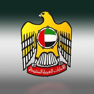 united arab emirates emblems 3d c4d