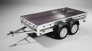 3D Utility Garden Car Trailer
