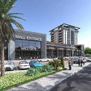 mall exterior plaza