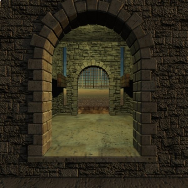 Gatehouse Drachmeister Castle 3d Model