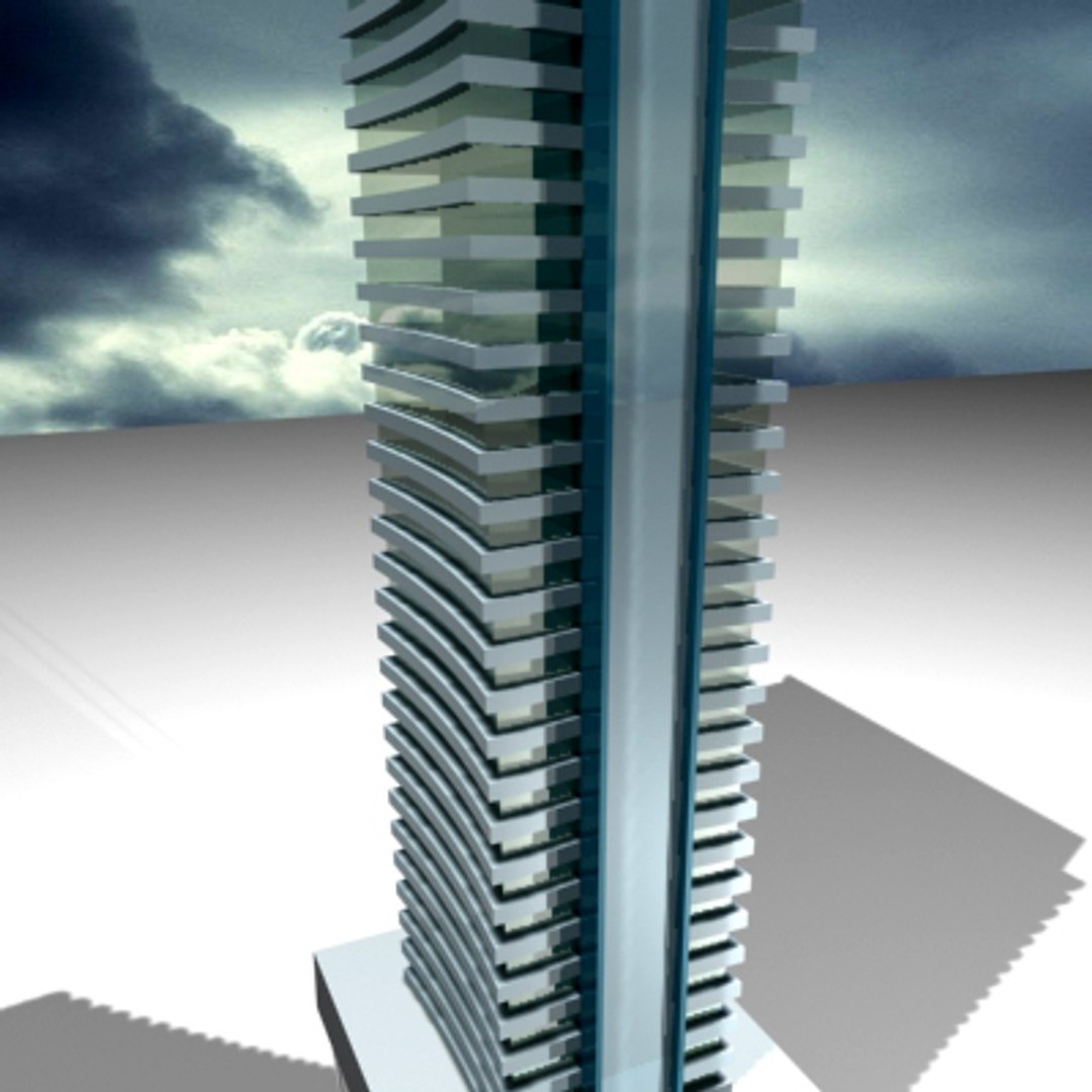 3d model of skyscraper