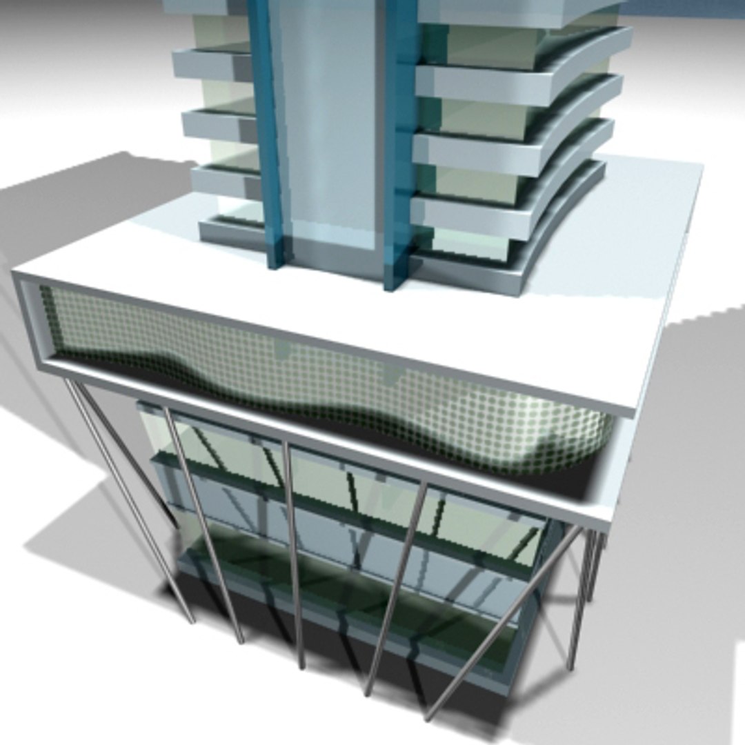 3d model of skyscraper