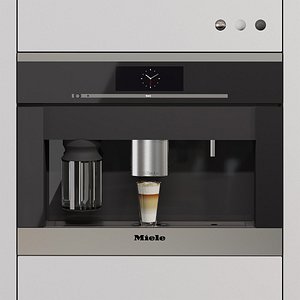 3D Miele Coffee Make with Cappuccino