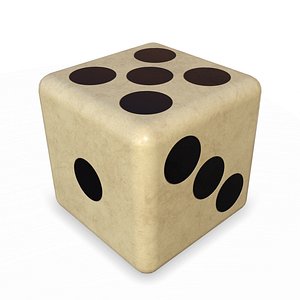 Free Bone Dice Low Poly