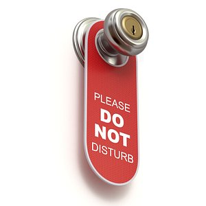 door hanger disturb 3D model