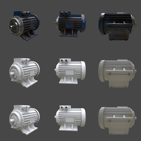 electric motor 3D model