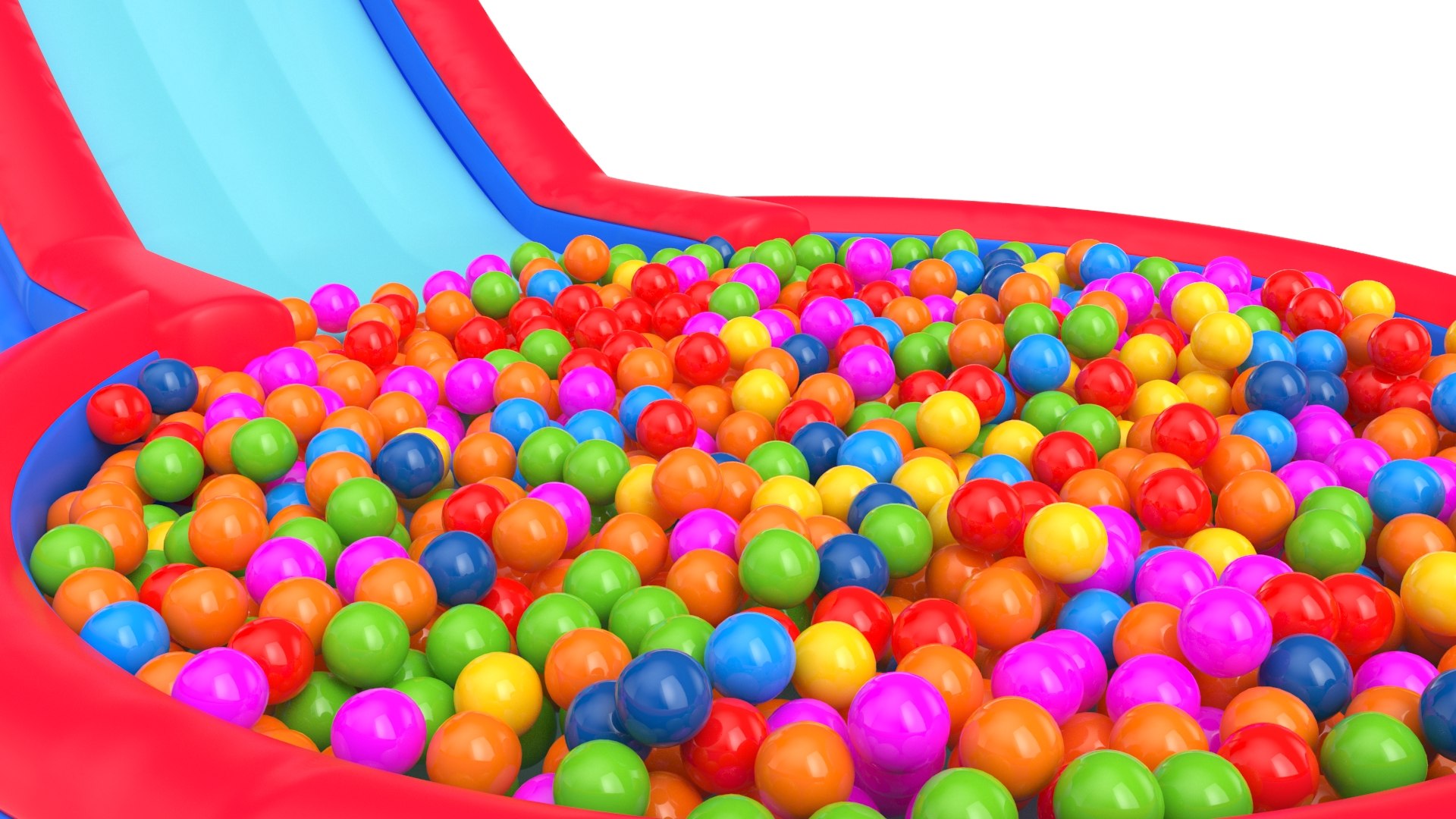 3D Two Inflatables Slides Model - TurboSquid 1923383