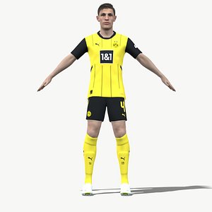 3D model 3D Rigged Nico Schlotterbeck Dortmund 2025