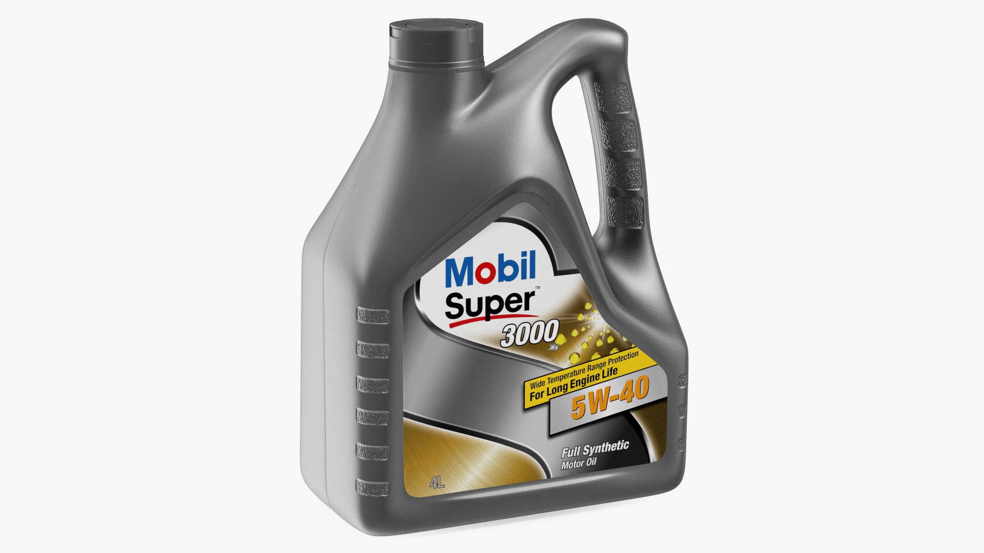 Mobil Super 3000 4L Bottle 3D model preview