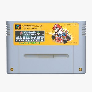 Realistic Mario Kart Super NES Japan Cartridge 8K