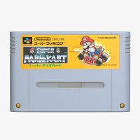 Realistic Mario Kart Super NES Japan  Game cartridge