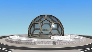 3D dome blender greenhouses