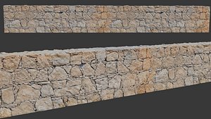 3D Light Stone Wall Scan