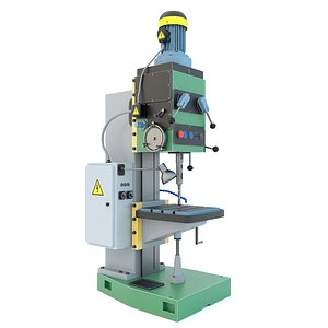 2N150 Drill vertical press - Industrial machine tool 3D model