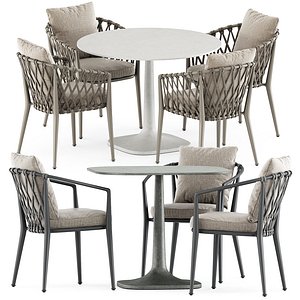 3D Erica outdoor chair and Fiore Outdoor table