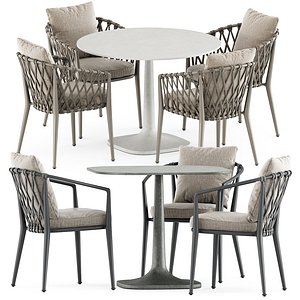 Erica outdoor chair and Fiore Outdoor table