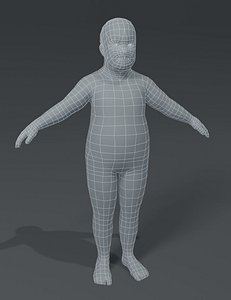 Fat Boy Kid Child Body Base Mesh