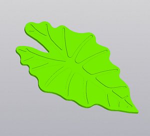 Cup coaster Alocasia leaf
