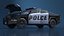 Полицейский патрульный автомобиль Tesla Cybertruck, приспособленный для Cinema 4D